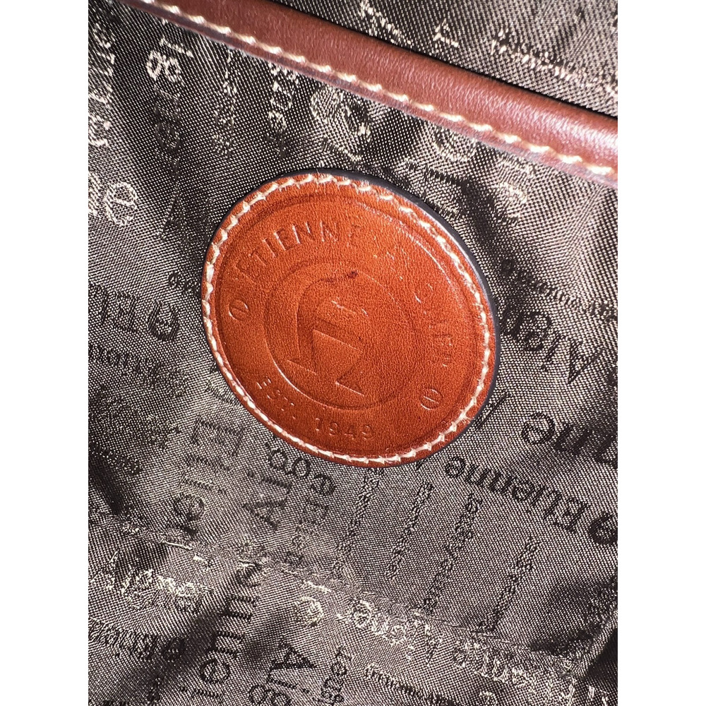 ETIENNE AIGNER Horseshoe‎ Brown Red VTG Leather Shoulder Bag Quiet Luxury - Picture 8 of 16